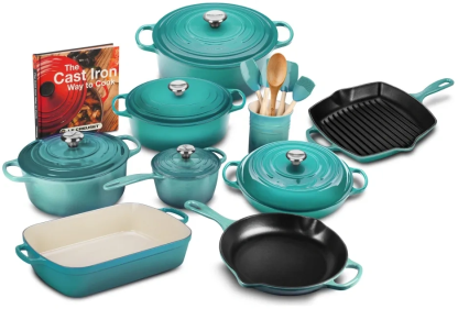 🔥Clearance Sale🔥 Signature 21-Piece Cast Iron Cookware Set