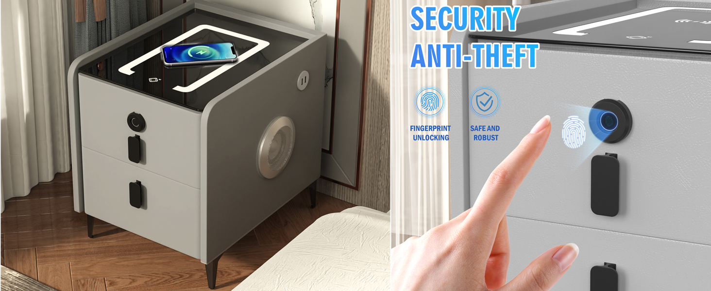 Fingerprint Nightstand