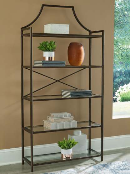 Bornly - Bookcase - Antique Bronze Finish