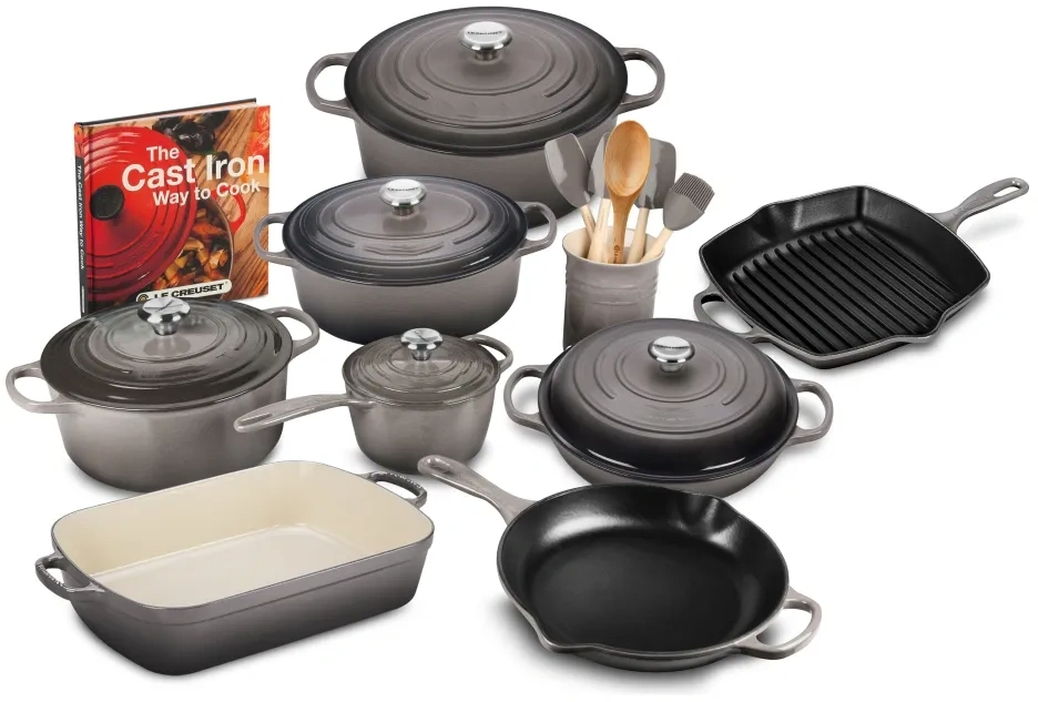 🔥Clearance Sale🔥 Signature 21-Piece Cast Iron Cookware Set