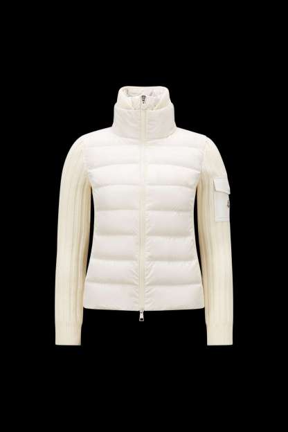 Cardigan en laine matelassé