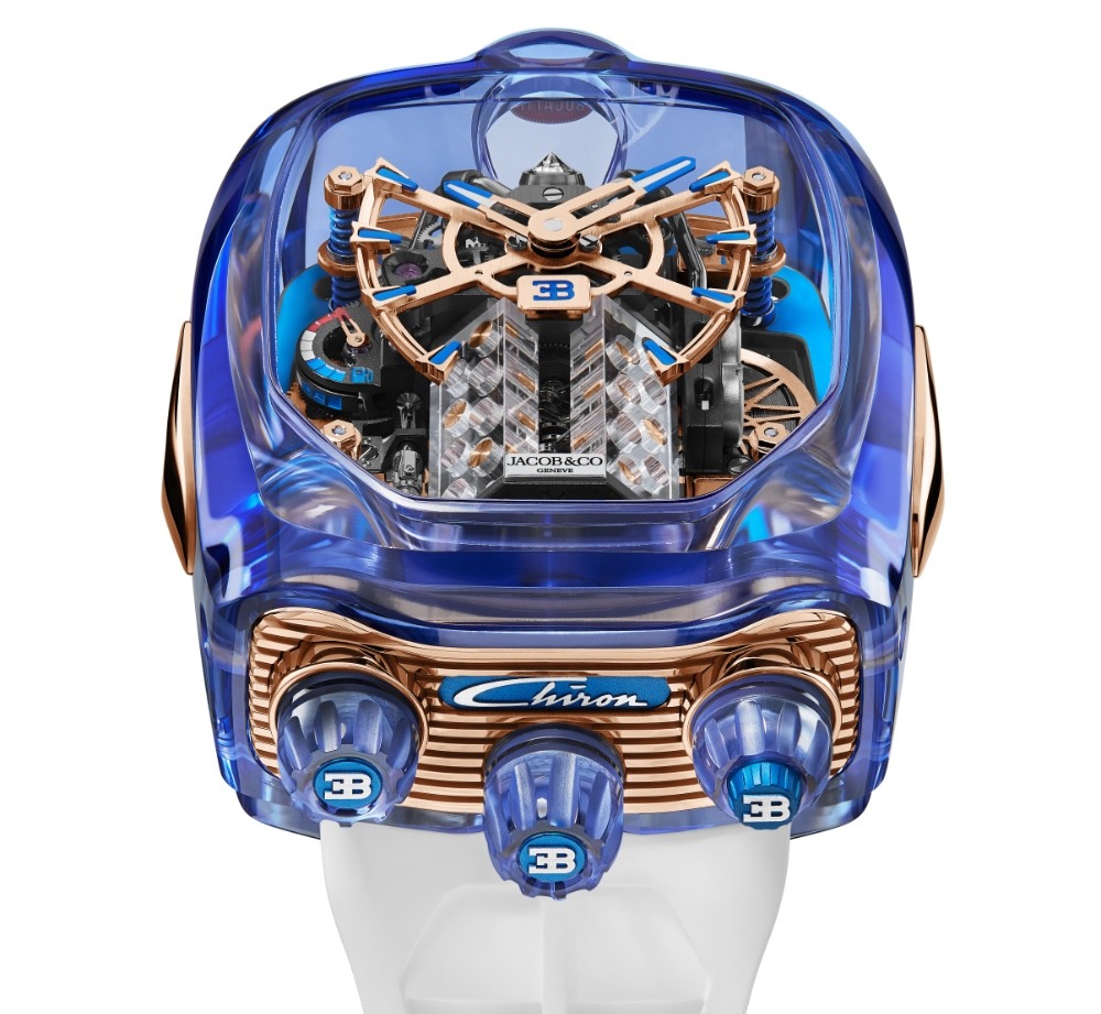 Bugthtatti Chiron Blue Sapphire Crystal timepiece