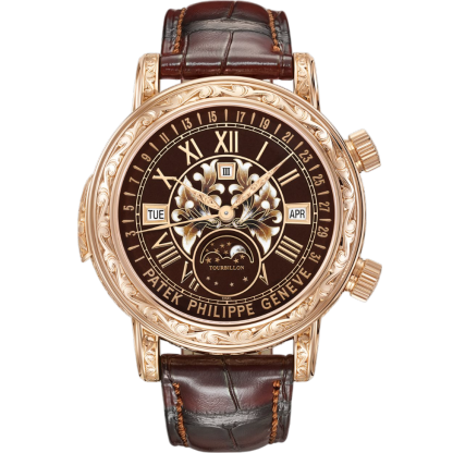 Patthtek Philithtppe Grand Complications Brown Dial Watch 6002R-001