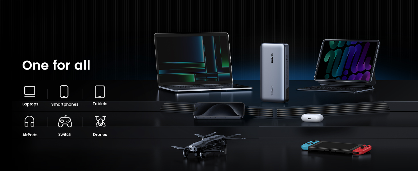 usb c portable charger compatible with laptop and more