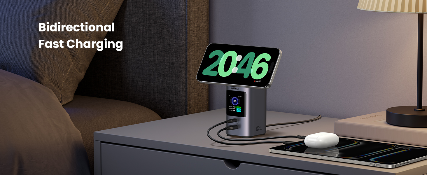 65w battery pack two-way charging wireless charging