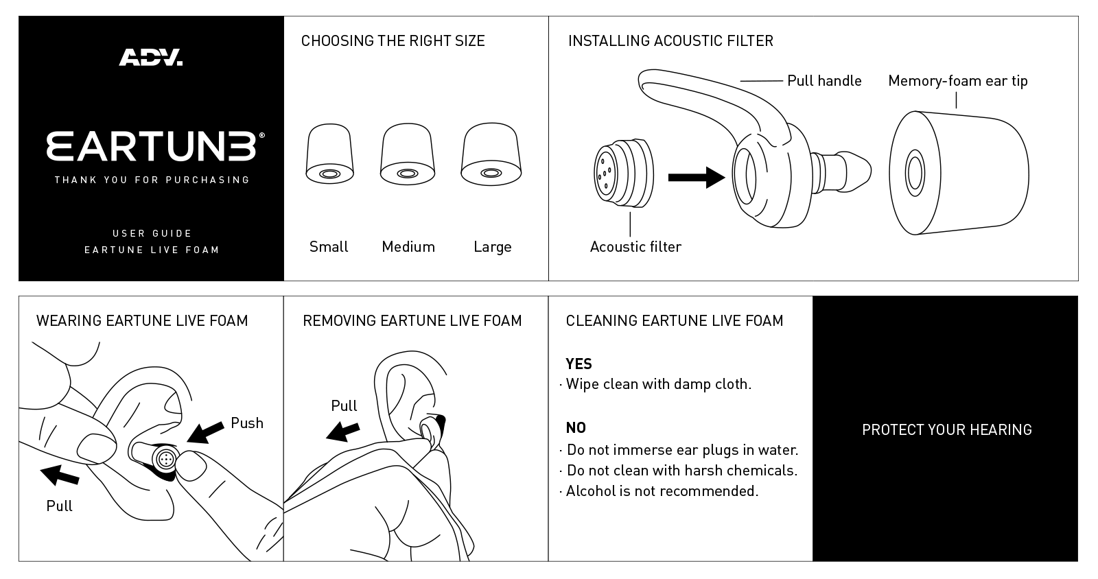 ADV. Eartune Live Foam User Guide