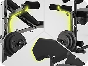 Series of black spotlights or stage lighting fixtures with yellow illumination, shown from different angles.