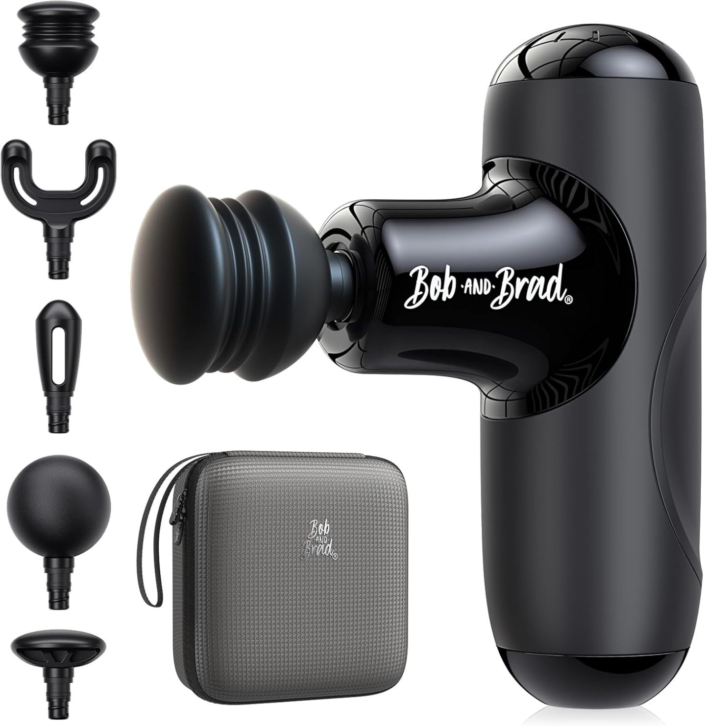 BOB AND BRAD Q2 Pro Massage Gun Deep Tissue Massage with Heat & Cold - Mini Massage Gun for Back & Shoulder Pain Relief, Portable Muscle Massage Gun for Gym & Travel, USB-C