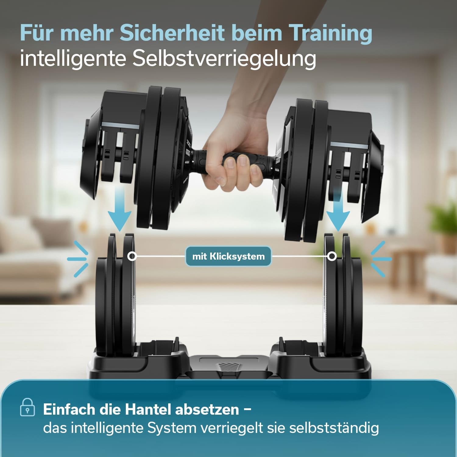 Skandika Paino Dumbbell Set Adjustable Dumbbell Barbell Barbell Kettlebell 12 Levels 2 to 24 kg Quick Weight Change Dumbbell Adjustable Dumbbells for Home, Gym, Fitness