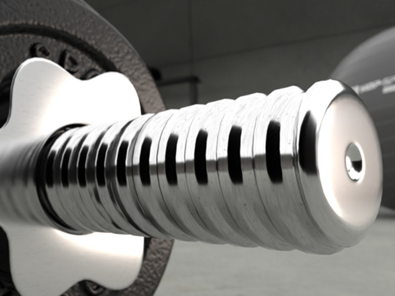 gietijzeren halterset