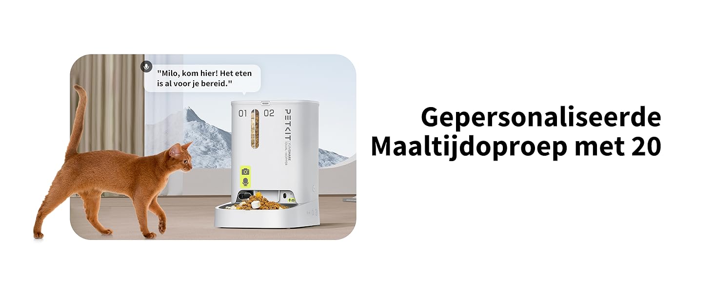 PETKIT Automatische Kattenvoerautomaat met Camera
