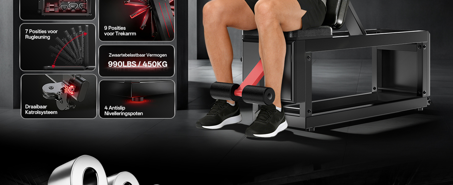 Marketingdisplay met meerdere weergaven van een fitness-trackingapparaat met donkere interfaceschermen waarop gezondheidsstatistieken en trainingsgegevens worden weergegeven.