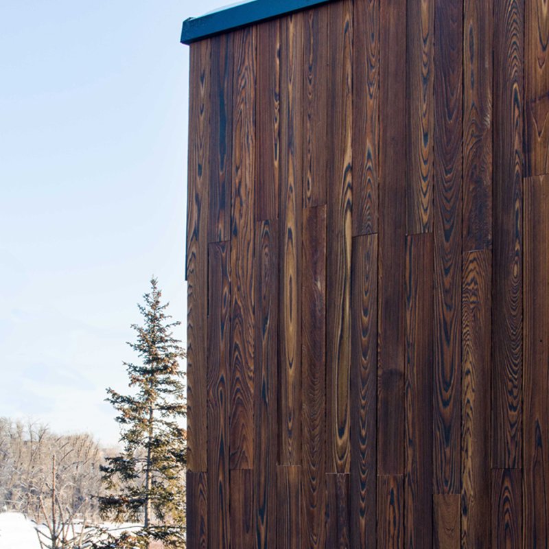 Premium Weather Resistant Wire Brushed Yakisugi Wood Cladding Decorative Grey Pine Siding Panel for Luxury Hotel Exterior