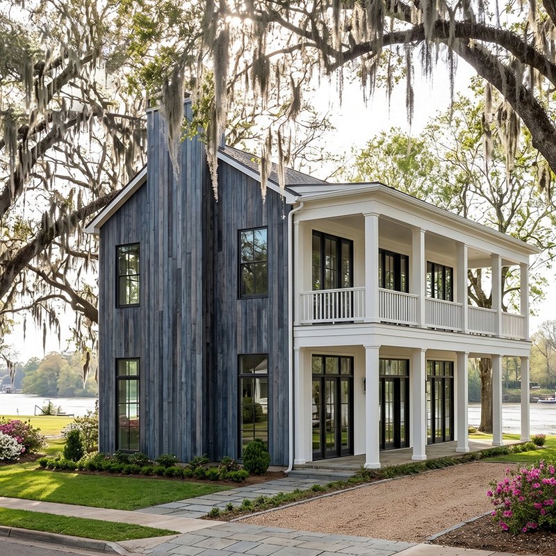 Sustainable Grey Weathered Shou Sugi Ban Charred Timber Facade Wire Brushed Pine Wood Exterior Wall Panels
