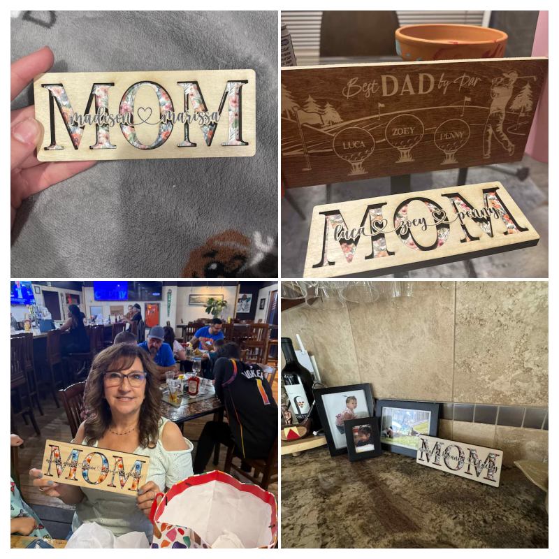 Mothers Day Gifts, Personalized Gifts for Mom, Mom Sign, Mom Birthday Gift, Gifts for Her, Mom Gifts from Kids, Mom Wood Sign Grandma