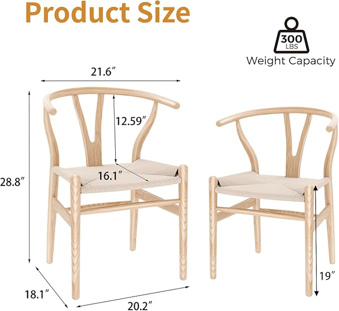 Natural Solid Wood Dining Chair