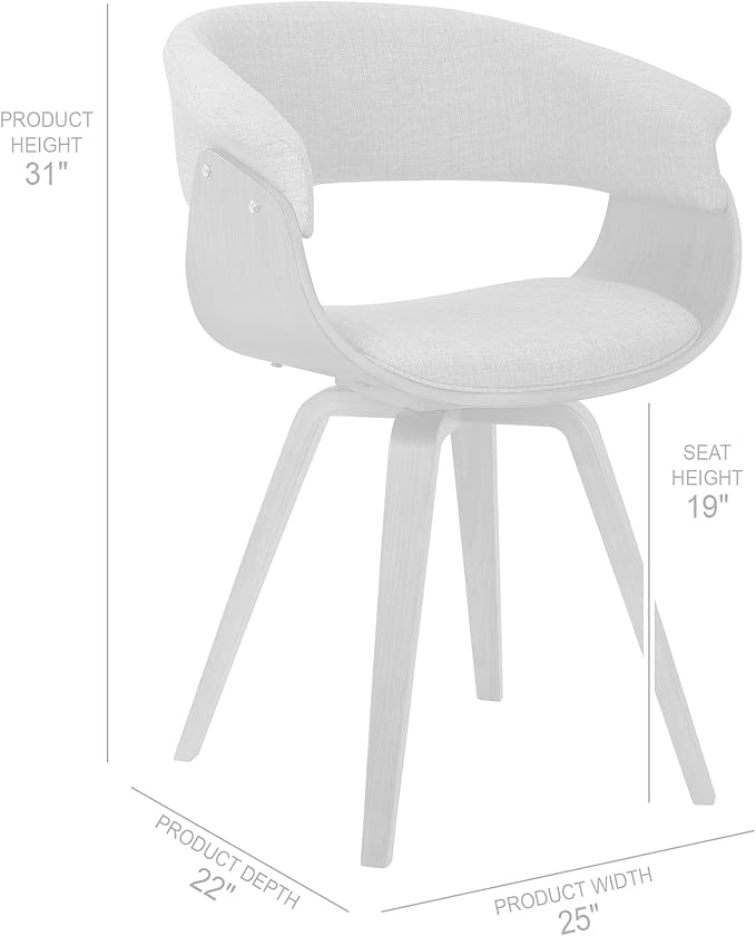 Summer Modern Chair In Charcoal Fabric and Walnut Wood