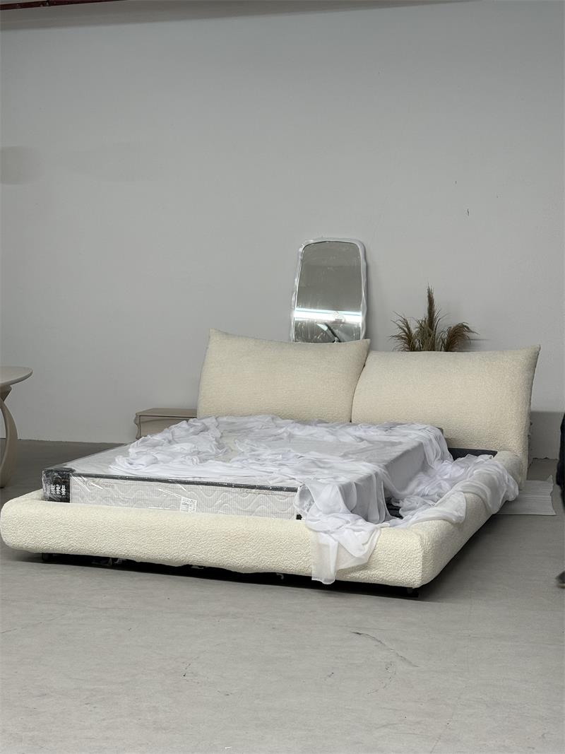 Modern minimalist floating soft-pack cloud petal bed
