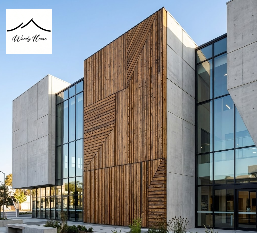 Premium Golden Brown Shou Sugi Ban Charred Pine Wood Siding Wire Brushed Solid Timber Facade for High-End Residential Projects