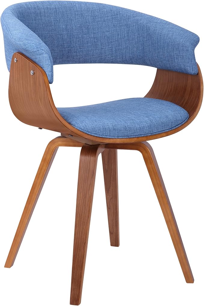 Summer Modern Chair In Charcoal Fabric and Walnut Wood