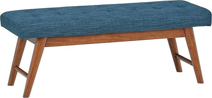 Upholstered Button-Tufted Bench