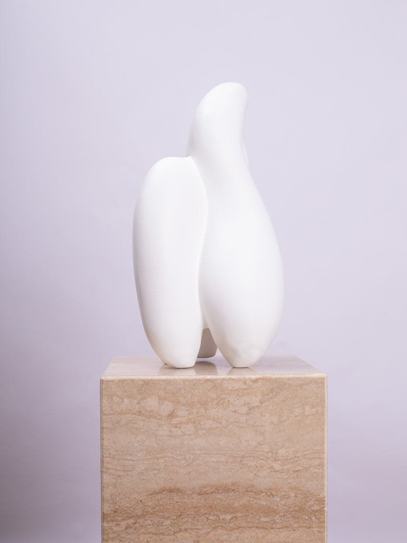 Contemporary Abstract Wood Indoor statue