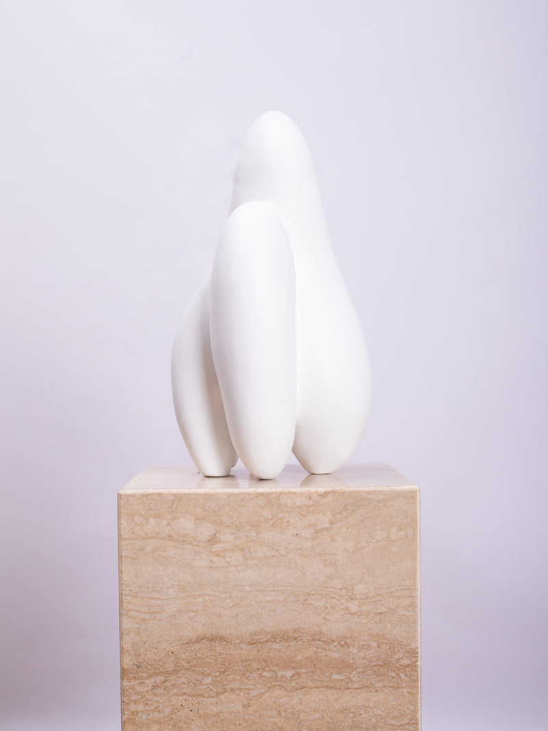 Contemporary Abstract Wood Indoor statue