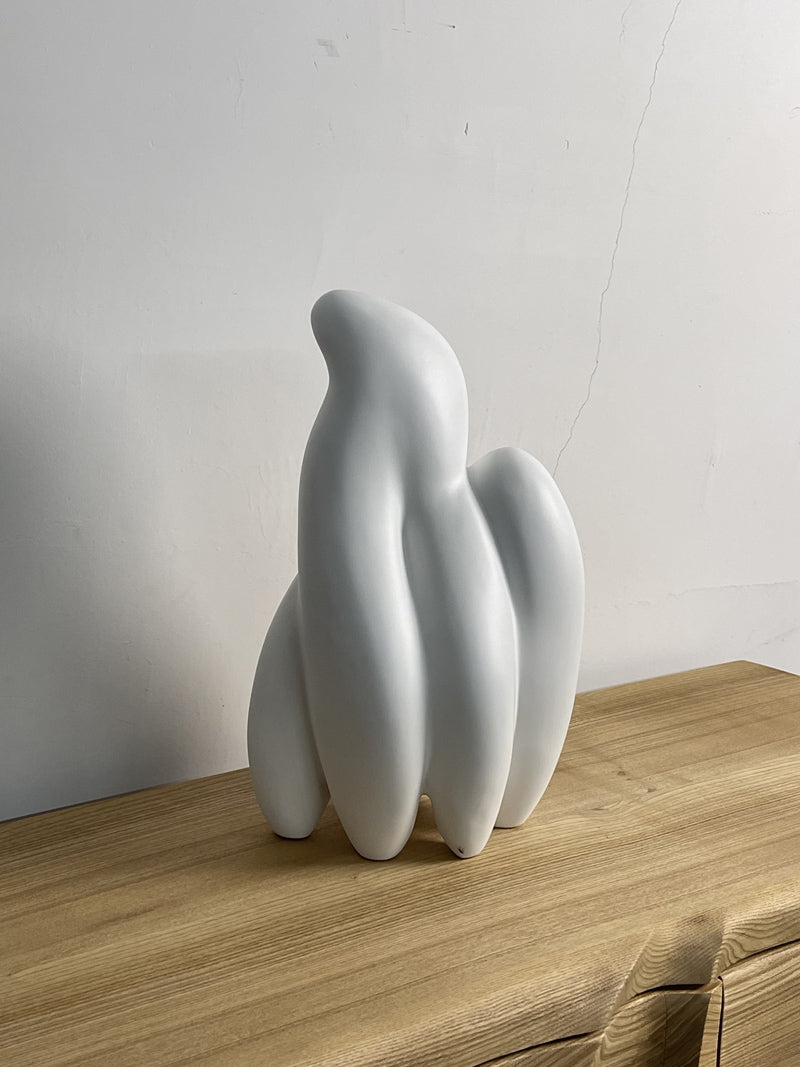 Contemporary Abstract Wood Indoor statue