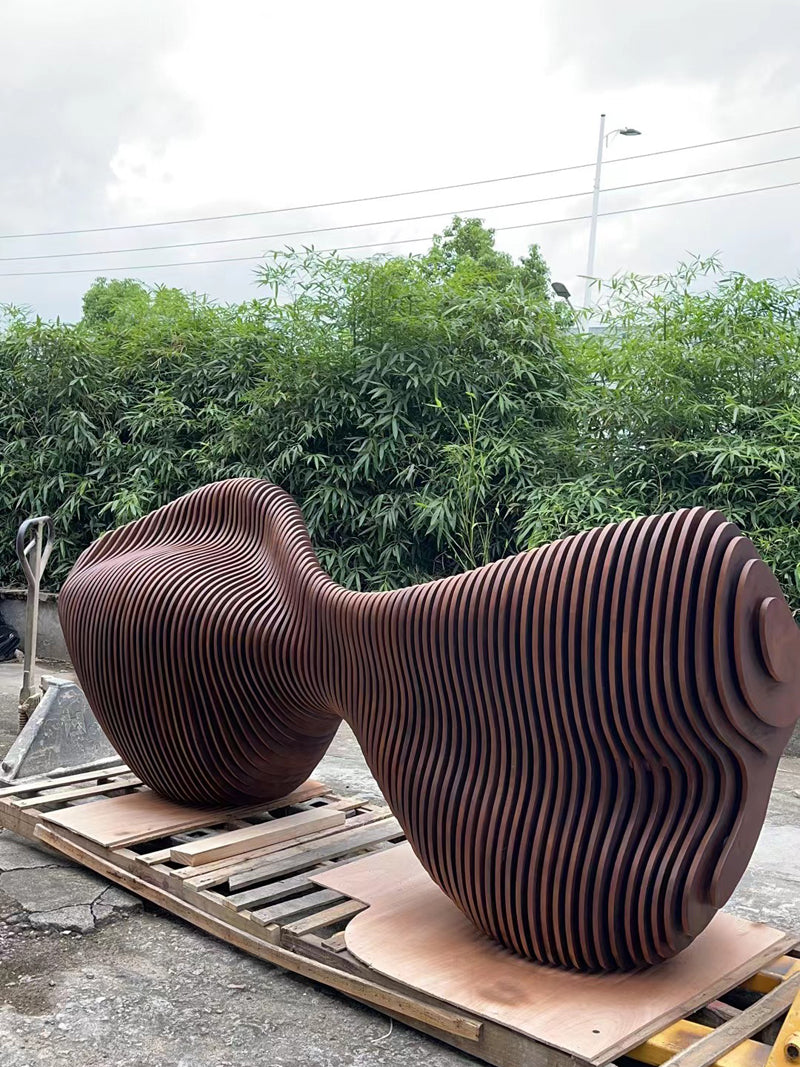 Modern Parametric Wood Front Desk