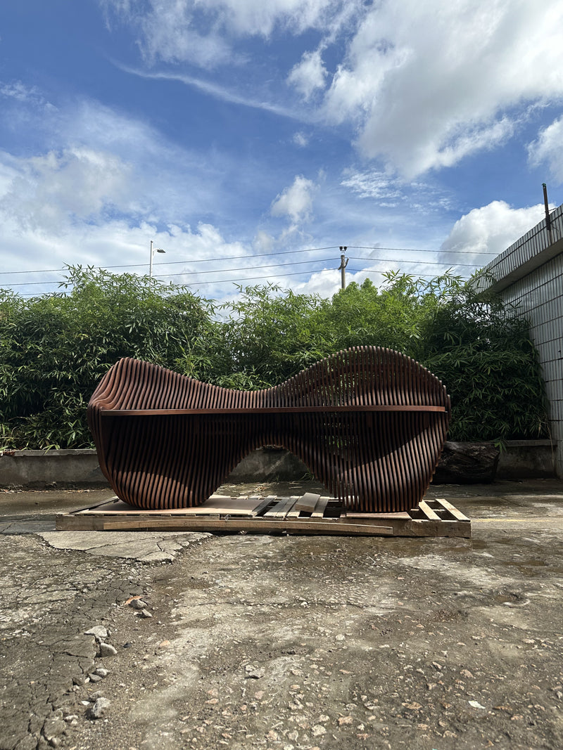 Modern Parametric Wood Front Desk