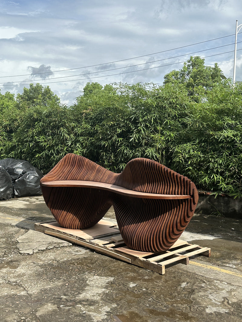 Modern Parametric Wood Front Desk