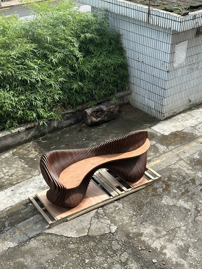 Modern Parametric Wood Front Desk