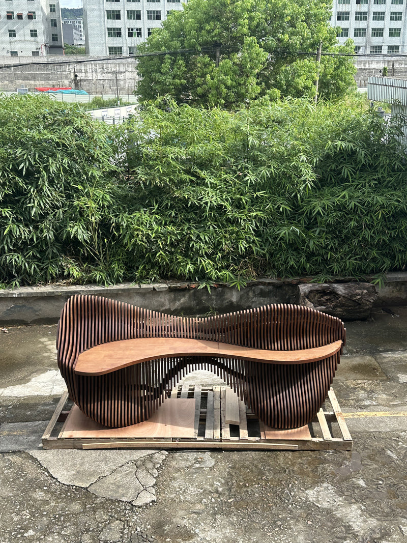 Modern Parametric Wood Front Desk