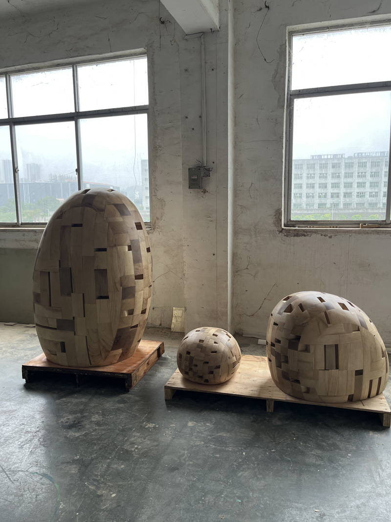  Hospitality Wooden Statement Sculpture Set 