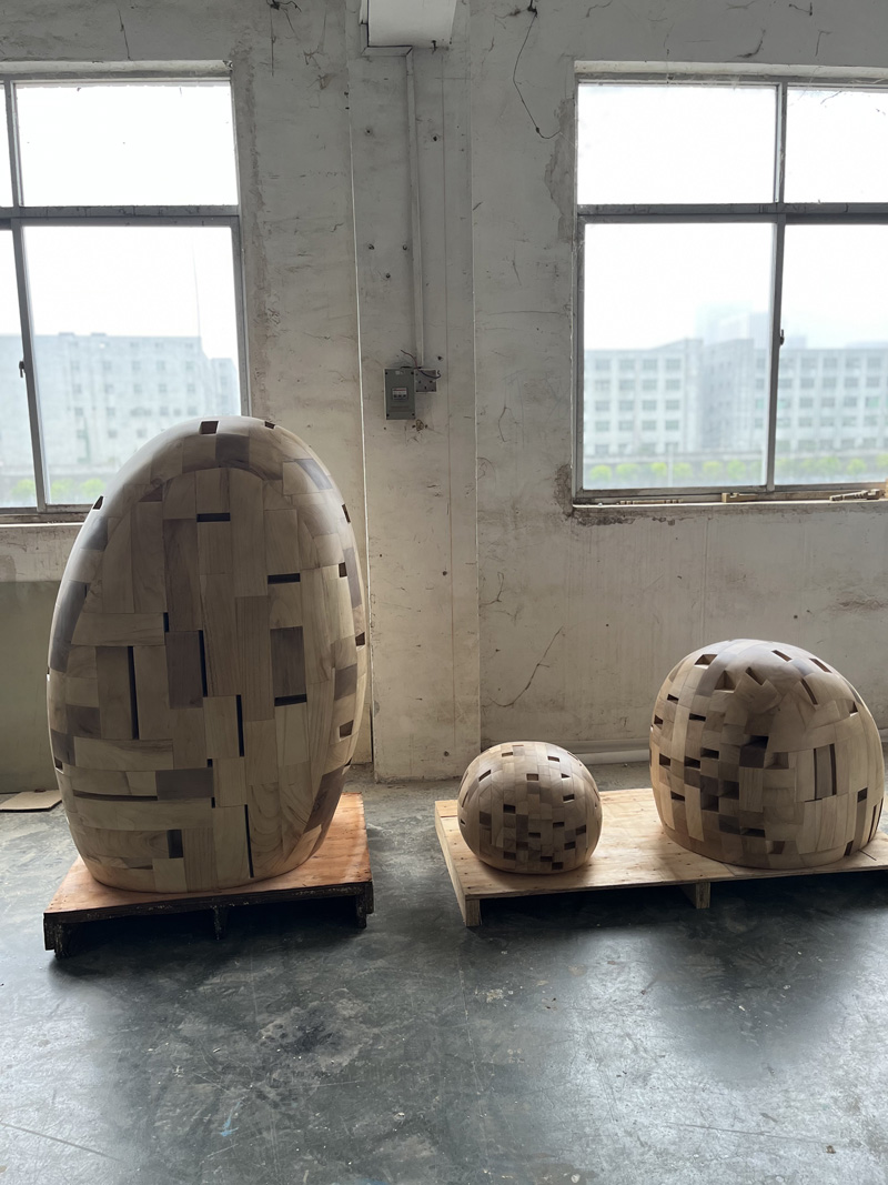  Hospitality Wooden Statement Sculpture Set 