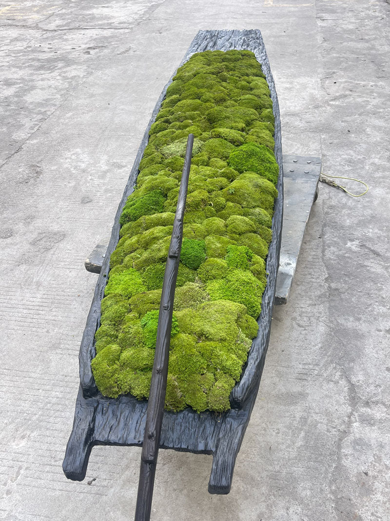 Wood Boat Sculpture Art