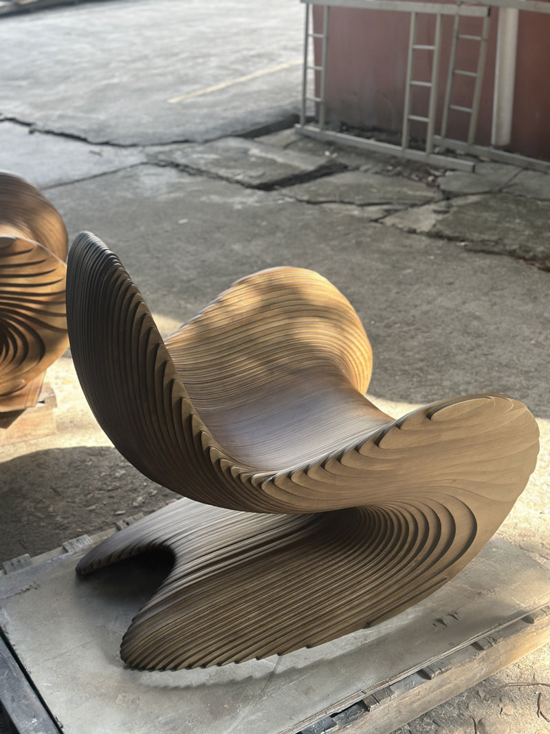 Handmade Parametric Wooden Chair Art Furniture