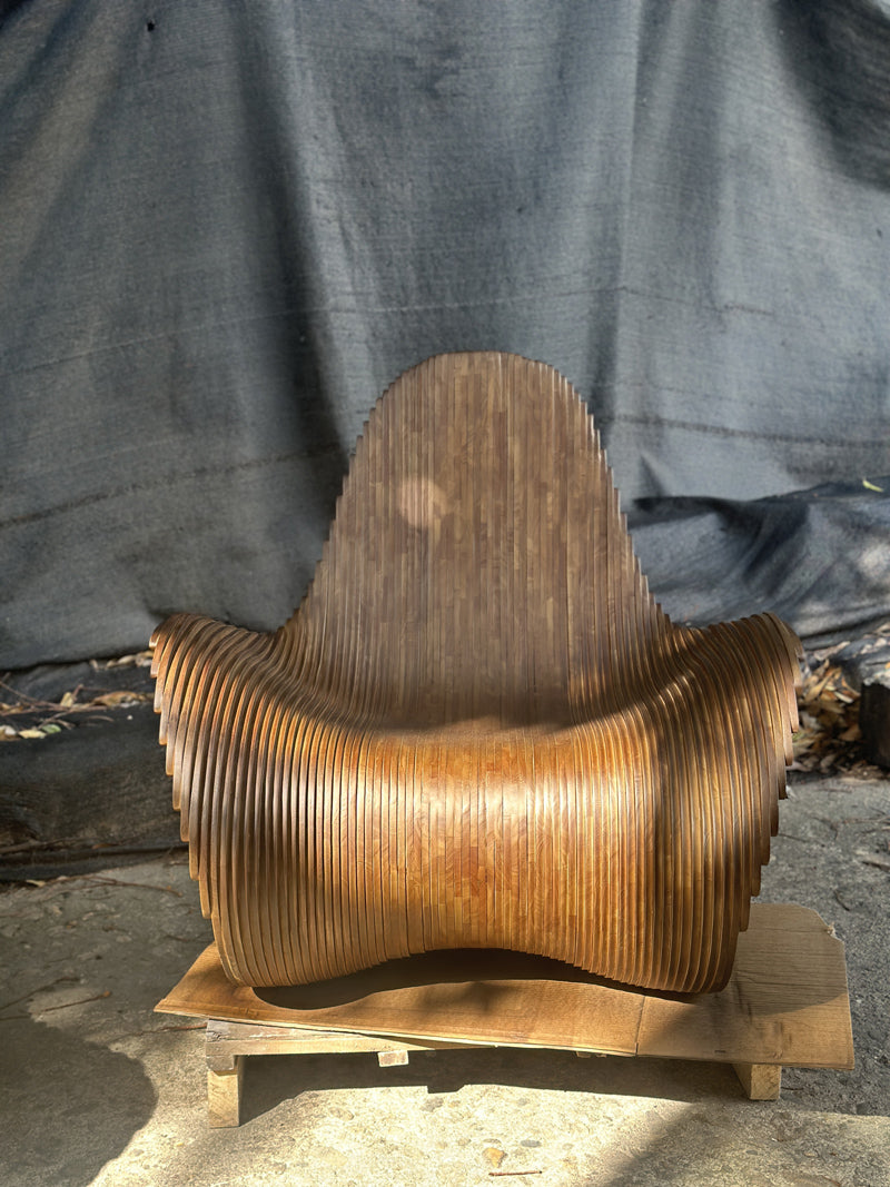 Handmade Parametric Wooden Chair Art Furniture