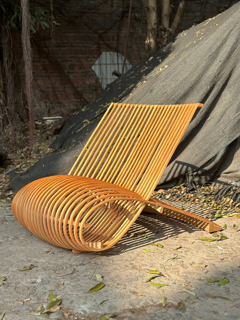 Modern and Unique Wooden Chair Single Sofa