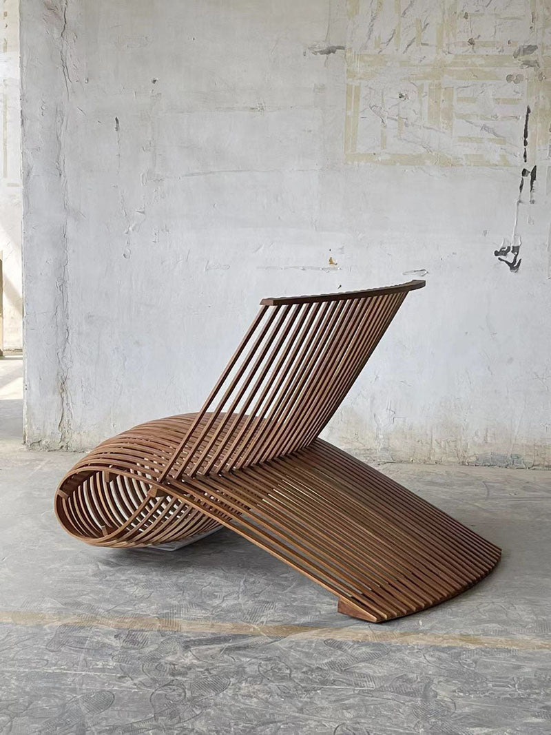 Modern and Unique Wooden Chair Single Sofa