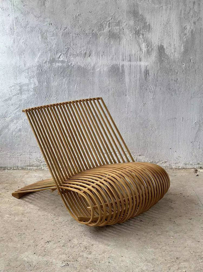 Modern and Unique Wooden Chair Single Sofa