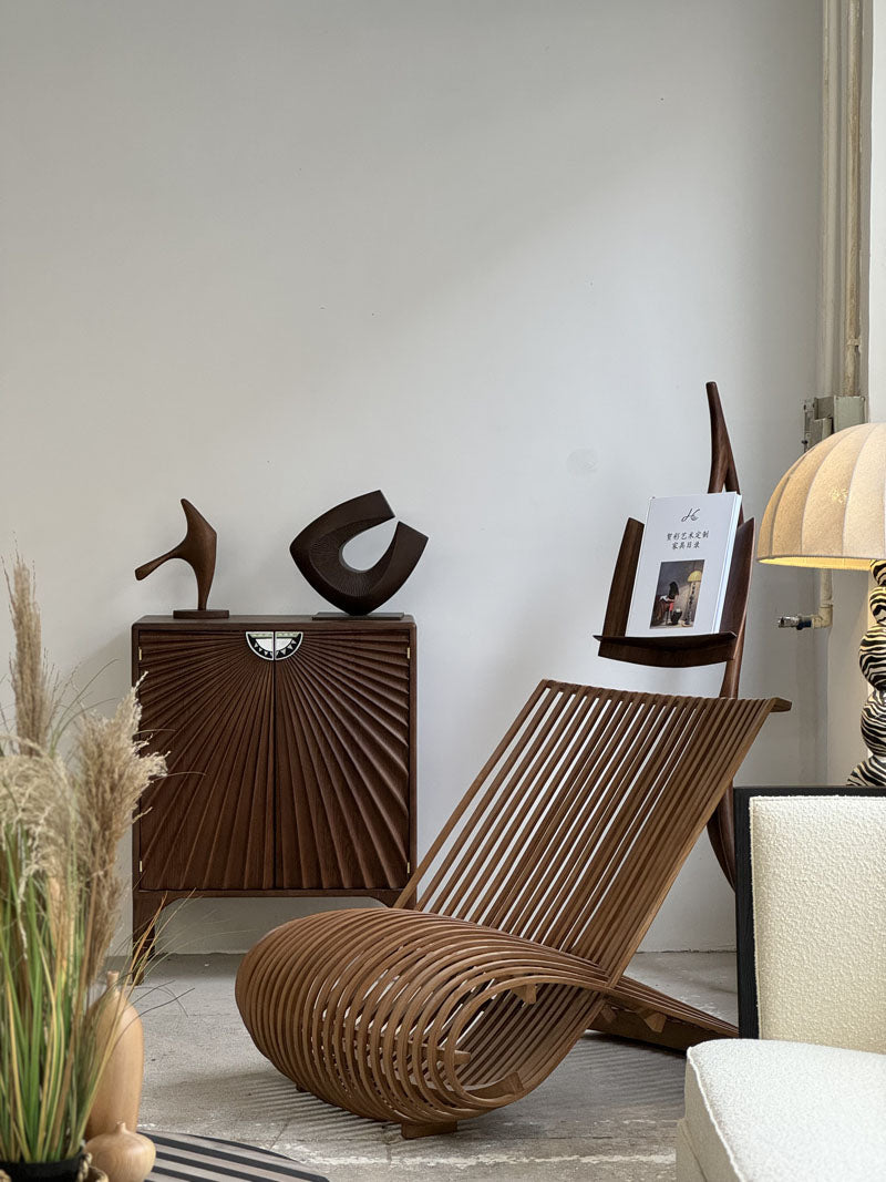 Modern and Unique Wooden Chair Single Sofa