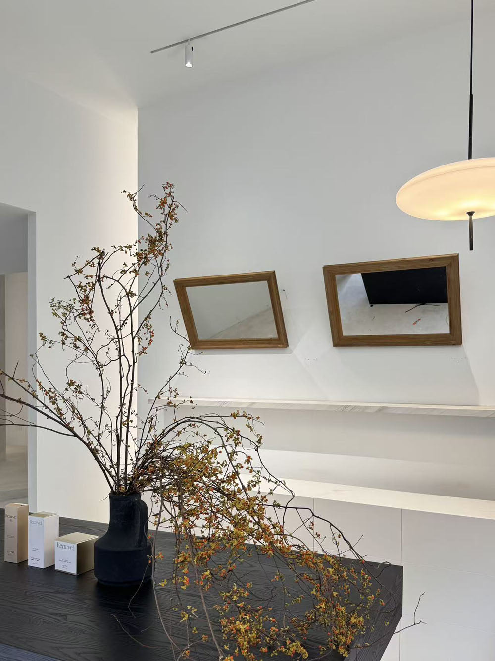 Modern bathroom with bathtub and shower