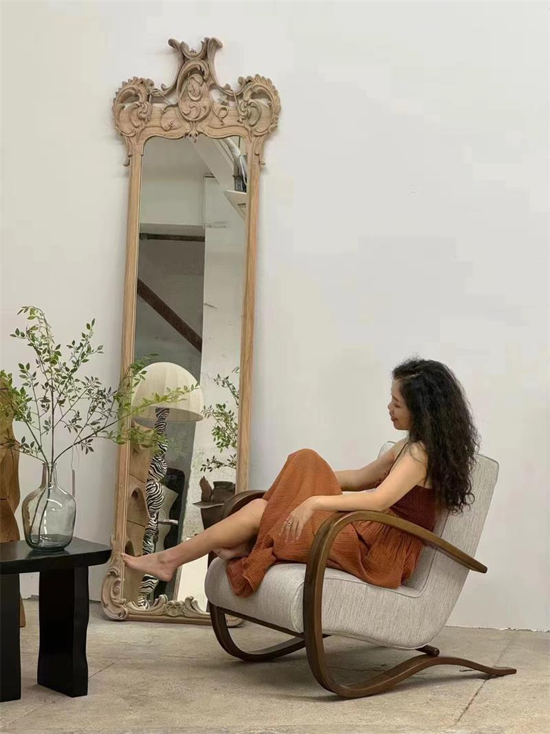 Medieval modern Bauhaus bentwood comfortable lounge chair