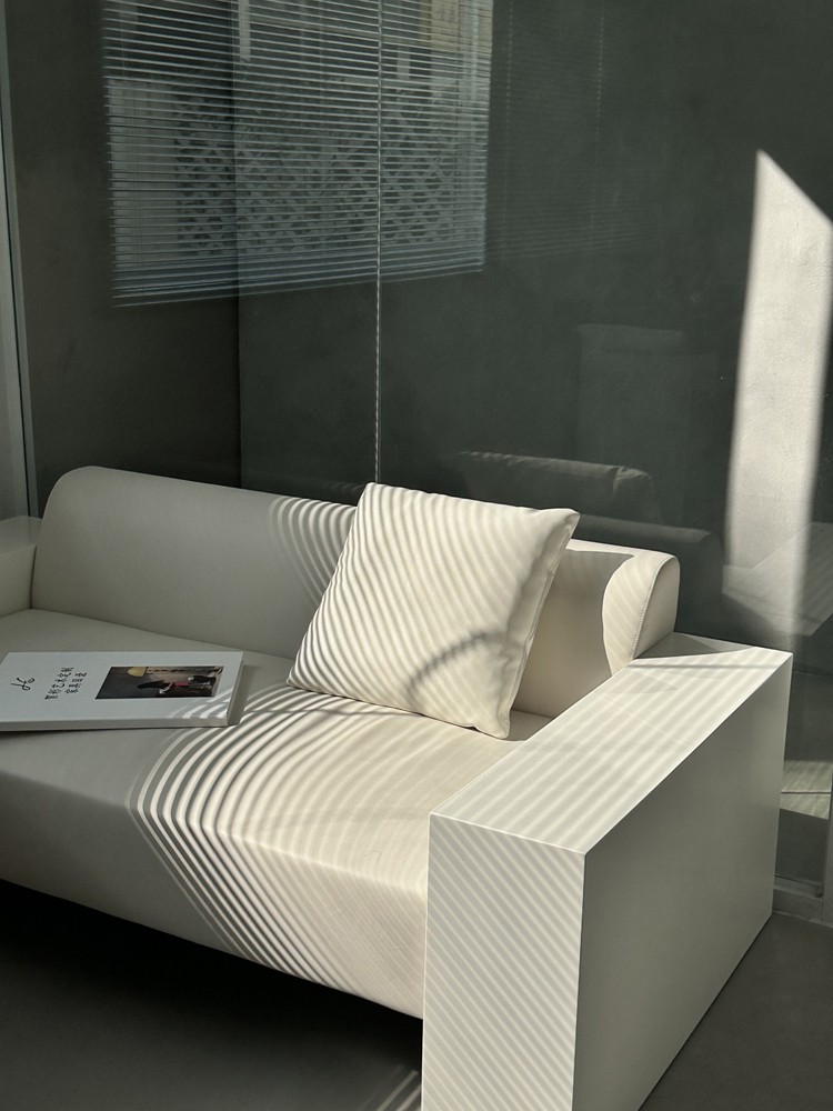 Minimalist Wood and Leather Upholstered Loveseat Sofa 