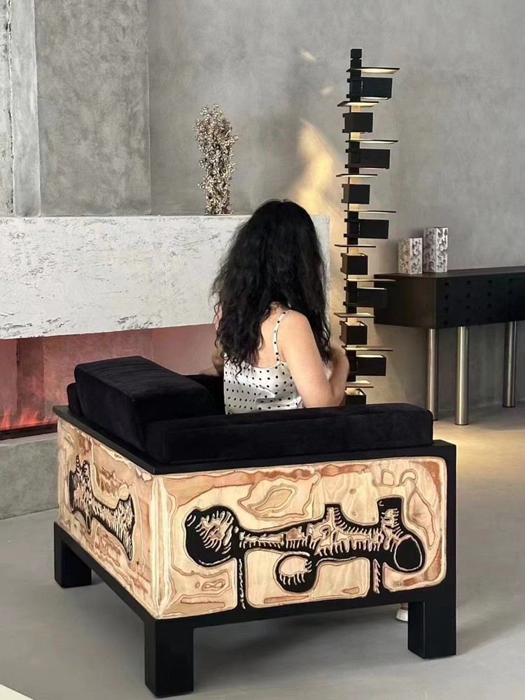 Luxury Single Arm Chair Living Room Furniture