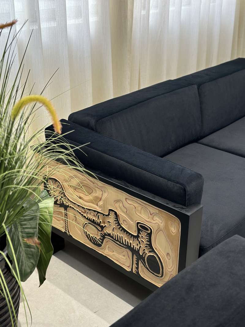 Luxury Single Arm Chair Living Room Furniture
