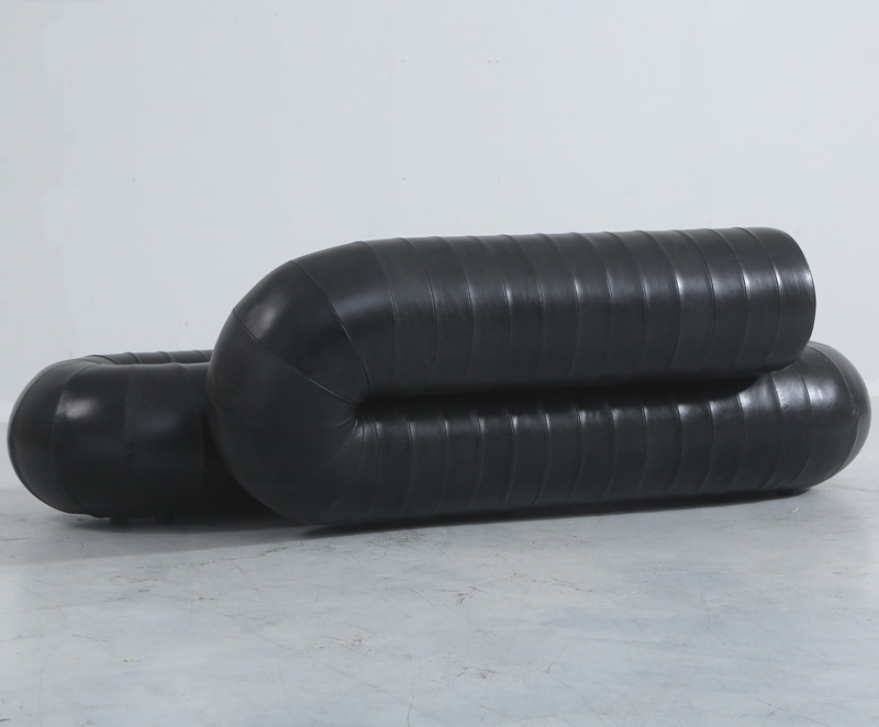 U-shaped leather sofa luxury living room furniture