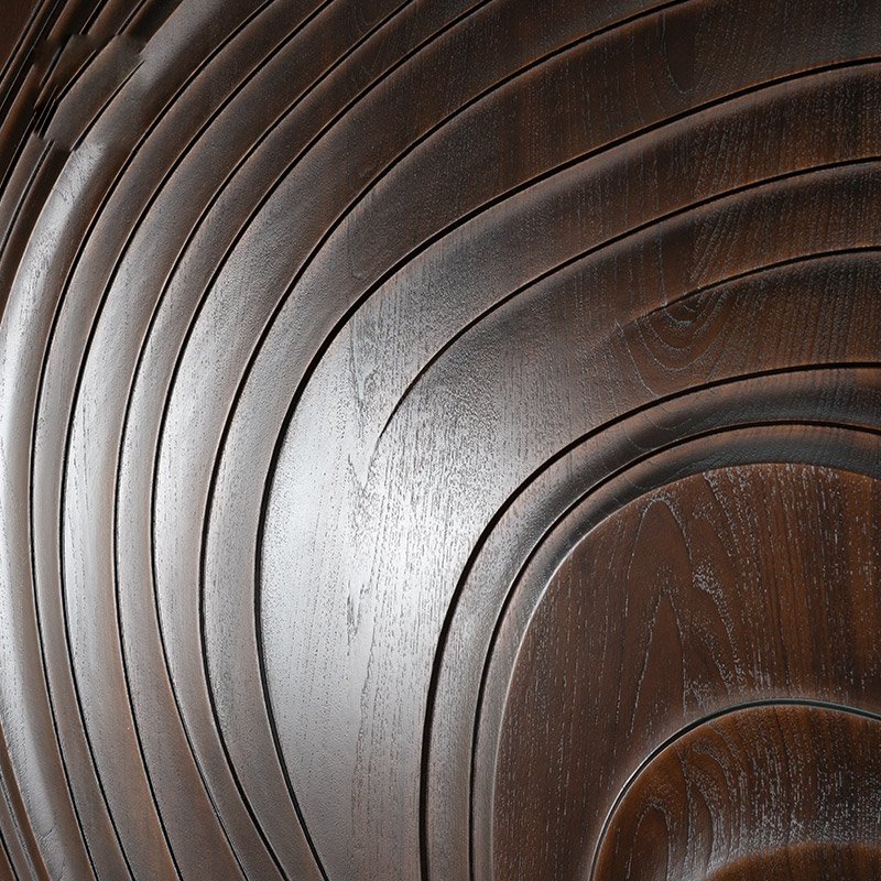 3D Teak Solid Wood Carved Door Suitable for Villa and Hotel Lobby Entrance Wooden Door