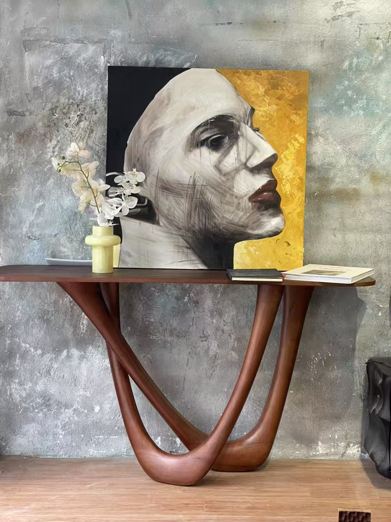 Wall-Mounted Console Table Sculpture Furniture